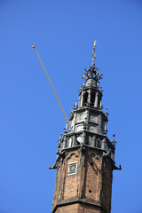 Fototapeta na wymiar Haarlem City Hall tower