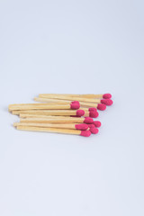 pink match isolated on white background