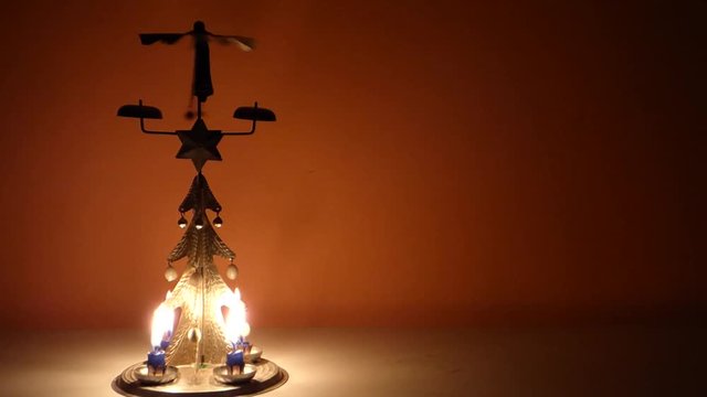 Christmas candle tree chimes