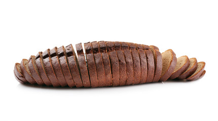 Sliced bread, isolated on white