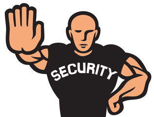security guard of nightclub (bouncer)