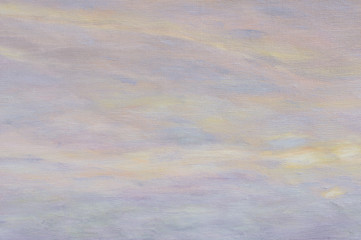 Abstract light violet oil painting background with brush stokes on paint. Art concept.