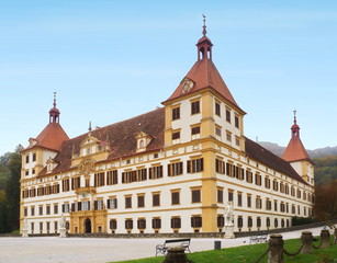 Fototapeta na wymiar Schloss Eggenberg in Graz /Steiermark / Österreich