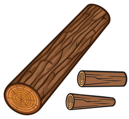 wooden log