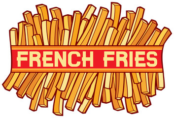 french fries label