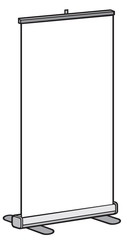 blank roll up banner stand