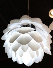 Modern chandelier in the shape of a lotus