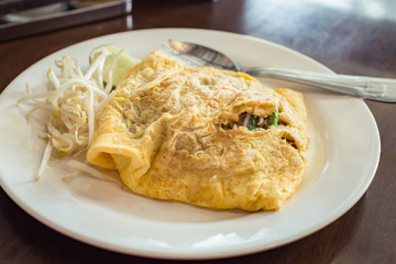 Fried noodle Thai style ,Padthai.