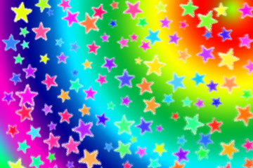 カラフルな星