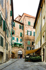 Fototapeta na wymiar Cityscape of Siena in Tuscany