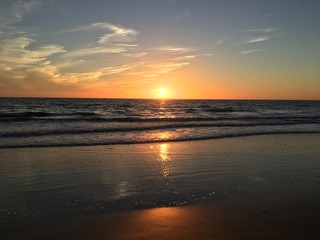 Sunset at beach