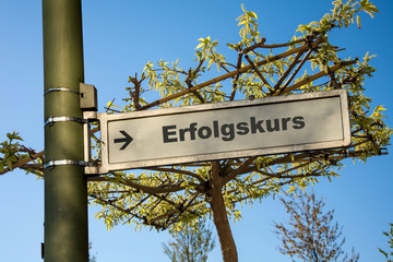 Schild 145 - Erfolgskurs