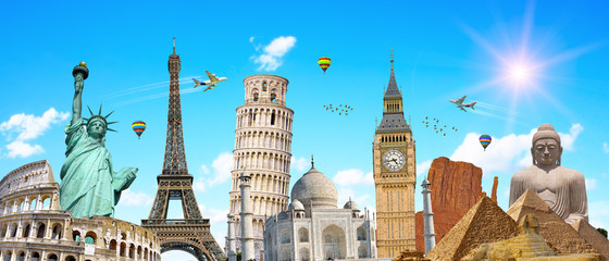 Famous landmarks of the world