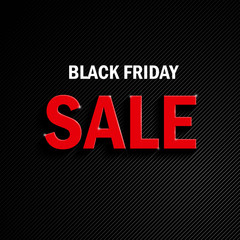 Black Friday sale. Making of the advertising action timed the holiday sales at the end of November.