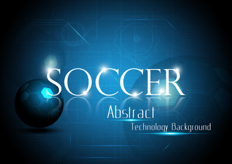 Soccer Abstract technology background style. Vector illustration