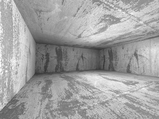 Abstract dark concrete empty room interior