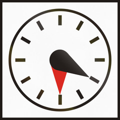 Hungarian supplementary road sign - Parking disk