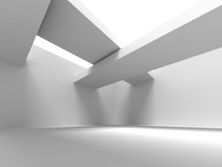 Abstract Architecture Design White Modern Background
