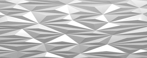 White abstract background triangular pattern surface