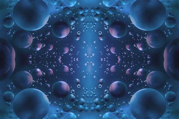 Abstract water and oil