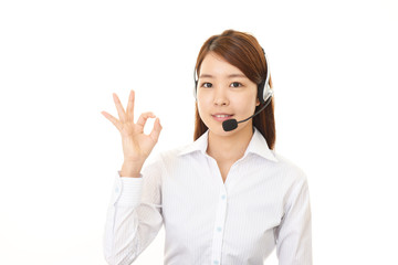 笑顔のオペレーター