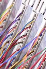 Wires IP Switchboard Panel Close Up