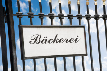 Schild 172 - Bäckerei