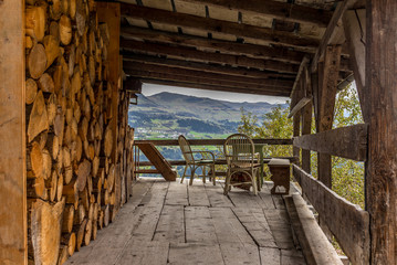 A quiet resting corner in the Swiss Alps