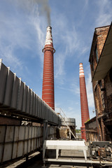 Fumes channel - coal power station, Poland