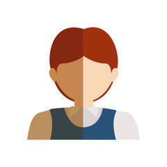 avatar male man wearing casual clothes over white background. vector illustration