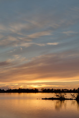 Fototapeta na wymiar Sunset with clouds