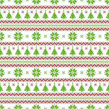 Christmas seamless pattern. Vector background.