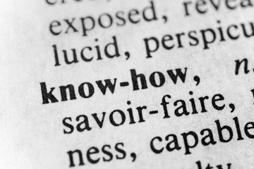 Obraz premium Know-how