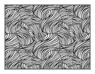 Fantasy decorative hearts ornamental pattern page