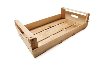 Empty wooden crate