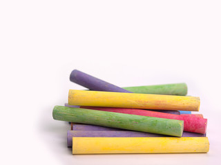 Obraz premium chalks in a variety of colors