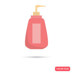 Liquid hand soap. Liquid hand soap color flat. Liquid hand soap icon. Liquid hand soap web. Liquid hand soap illustration. Liquid hand soap isolated