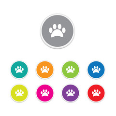 Vector - Dog paw symbol icon. 
