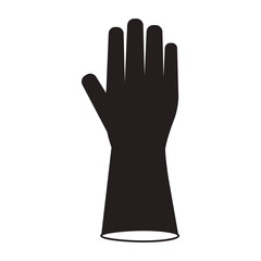 industrial security gloves protection equipment over white background. vector illustration