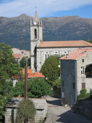 Fototapeta na wymiar Korsika Zonza Kirche 10