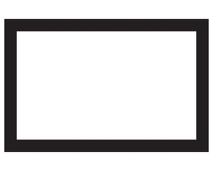Obraz premium Empty blank black isolated