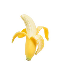 Obraz premium Banana. Ripe banana isolated on white background.