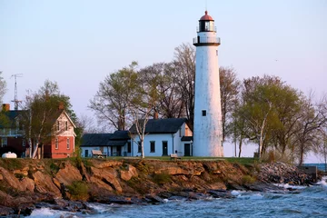 Foto op Plexiglas Pointe aux Barques Lighthouse, built in 1848 © haveseen