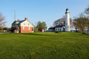 Fototapeten Pointe aux Barques Lighthouse, built in 1848 © haveseen