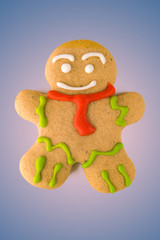 gingerbread man in the background, Christmas concept