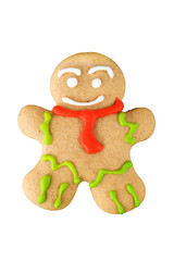 gingerbread man in the background, Christmas concept