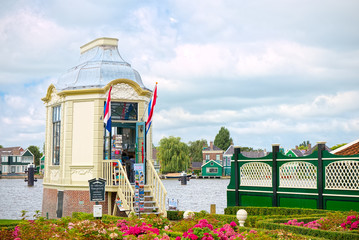 View of typical corner of Zaandam, Netherlands