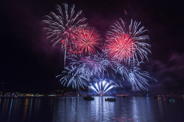 fireworks over the lake