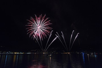fireworks over the lake