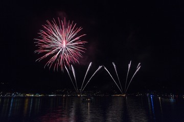 fireworks over the lake